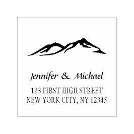 Anpassningsbar bröllop Bride Groom namn Självfärgande Stämpel