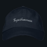 Anpassningsbar Bröllop Cute Hat, tryckt i tillsamm Broderad Keps<br><div class="desc">Fira enigheten och kärlek i ditt förhållande till "Tillsammans" hatten,  ett tillbehör som perfekt innesluter det band du  med din partner. Elegant Hat färg och Du kan ändra eller redigera din egen text.</div>