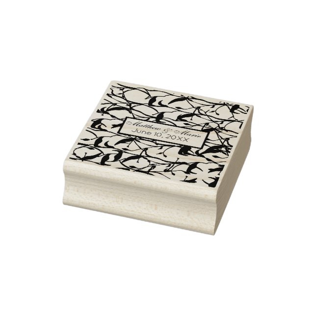 Anpassningsbar Bröllopsdag Frimärke Stämpel (Stämpel)