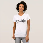 Anpassningsbar - Bröllopsfest och skjut T-Shirt<br><div class="desc">Bride Tshirt.  Anpassa med ditt namn eller ta bort.</div>
