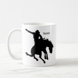 Anpassningsbar Bronc Rider Coffee Mugg