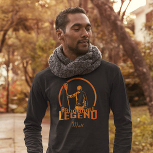 Anpassningsbar Broomball Legend Cute Sports T Shirt