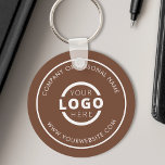 Anpassningsbar Brown Promotional Business Logotyp  Nyckelring<br><div class="desc">Anpassa enkelt detta underlägg med din egen företagsbild eller logotyp eller anpassningsbar. Du kan ändra bakgrunden till färg så att den stämmer överens med din logotyp eller ditt företags färger. Nyckelkedjor som är märkta med anpassningsbarna och som har din logotyp är användbara och lätta att ge kunder och anställda, samtidigt...</div>