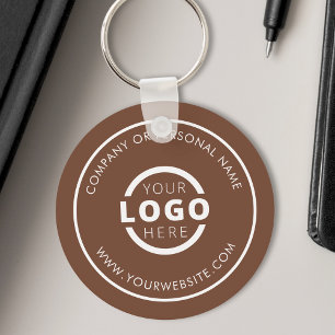 Anpassningsbar Brown Promotional Business Logotyp  Nyckelring