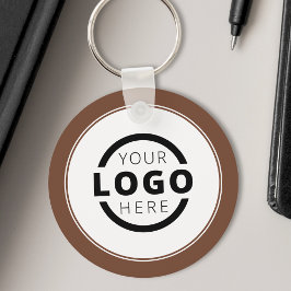 Anpassningsbar Brown Promotional Business Logotyp  Nyckelring