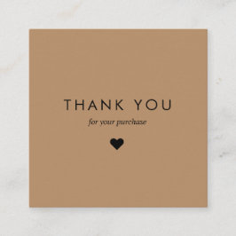 Anpassningsbar Brown Typography Business QR Code T Rabattkort