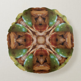 Anpassningsbar Brun Designad runda fyllning Rund Kudde