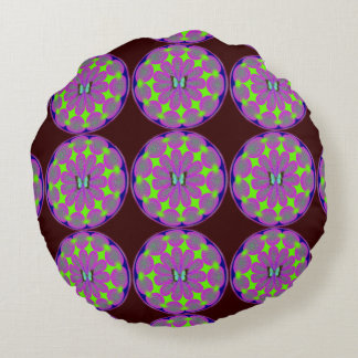 Anpassningsbar Brushed Polyester Round Dekorativ k Rund Kudde