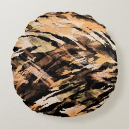 Anpassningsbar Brushed Polyester Round Dekorativ k Rund Kudde