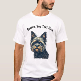 Anpassningsbar Brysselgriffon Hund T Shirt
