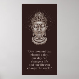 Anpassningsbar Buddha-offert poster