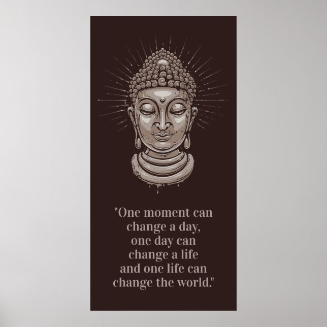 Anpassningsbar Buddha-offert poster (Framsidan)