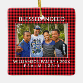 Anpassningsbar Buffalo Play Family Christian-jul Julgransprydnad Keramik