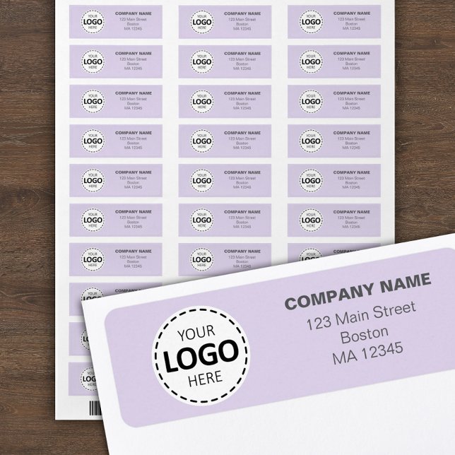 Anpassningsbar Buisness Logotyp & Returadress Lave Returadress Etikett (Skapare uppladdad)