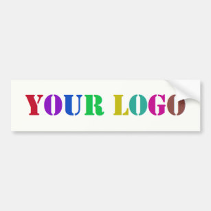 Anpassningsbar Bumper-etikett för ditt företag Log Bildekal