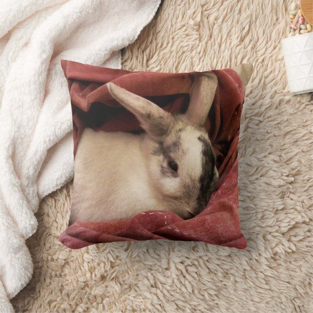 Anpassningsbar Bunny Photo Keepsak Kudde (Filt)