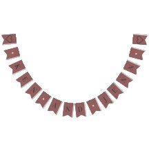 Anpassningsbar Bunting Banner - Blushing Champagne