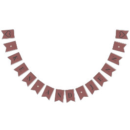 Anpassningsbar Bunting Banner - Blushing Champagne Vimplar