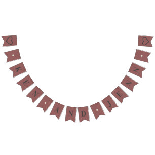 Anpassningsbar Bunting Banner - Blushing Champagne Vimplar