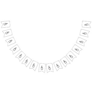 Anpassningsbar Bunting Banners ・ Festive Pennants Vimplar