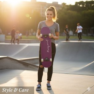 Anpassningsbar Burgundy Skateboard - Gör det till