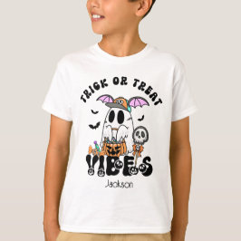 Anpassningsbar Bus eller godis Vibes Cute Retro Gh T Shirt