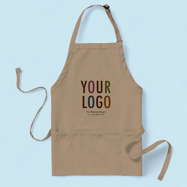 Anpassningsbar Business Apron Company Logotyp Empl Förkläde (MISOOK Khaki Apron with Logo and Pockets)
