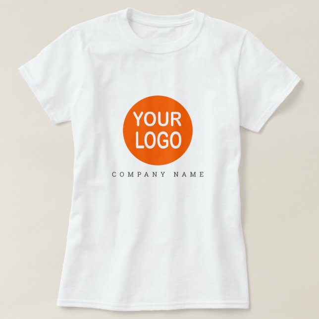 Anpassningsbar Business Branding Logotyp Template  T Shirt (Design framsida)