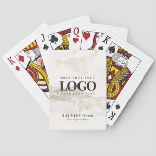 Anpassningsbar Business Company Logotyp Guld & Mar Casinokort