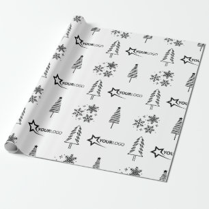 Anpassningsbar Business Company Logotyp julklapp W Presentpapper