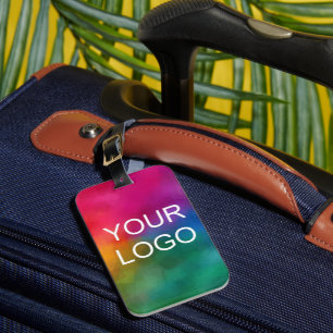 Anpassningsbar Business Company Logotyp Namn textm Bagagebricka