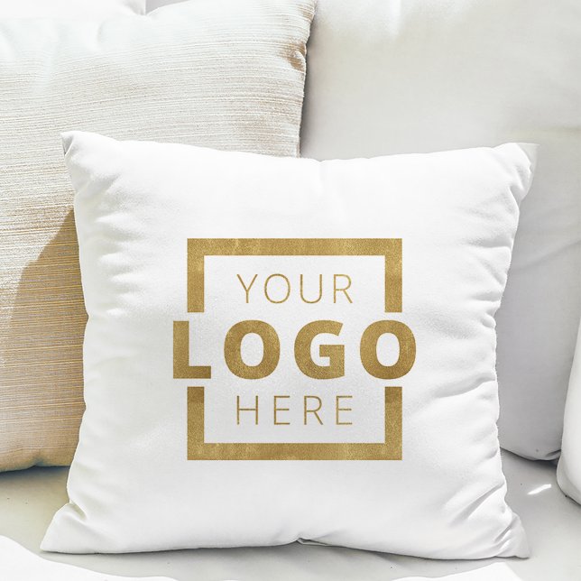 Anpassningsbar Business Company Logotyp Promotiona Kudde (This throw pillow featuring your logo is a comfy way to spread the word about your company.)