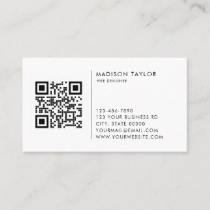Anpassningsbar Business Company Logotyp QR Code Mi Visitkort
