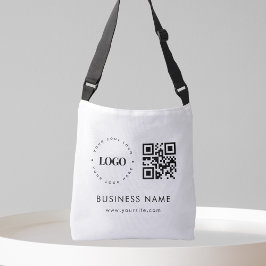 Anpassningsbar Business Company Logotyp QR-kodsökn Axelväska