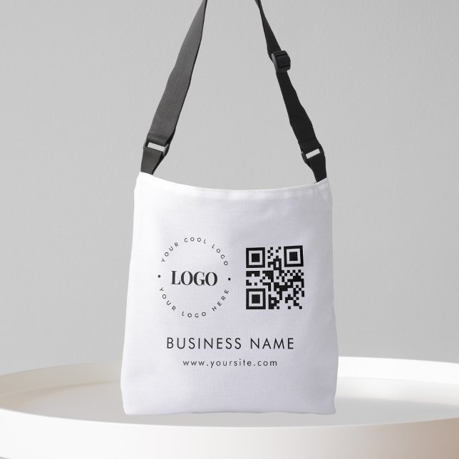 Anpassningsbar Business Company Logotyp QR-kodsökn Axelväska (Skapare uppladdad)