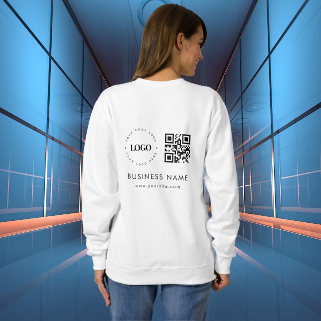 Anpassningsbar Business Company Logotyp QR-kodsökn T Shirt (Skapare uppladdad)