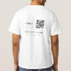 Anpassningsbar Business Company Logotyp QR-kodsökn T Shirt (Baksida)