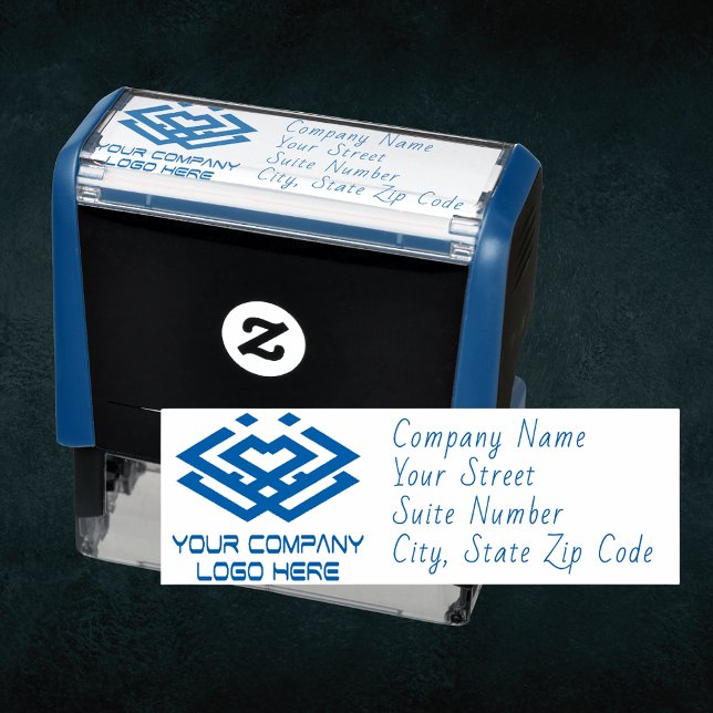 Anpassningsbar Business Company Logotyp Returadres Självfärgande Stämpel (Skapare uppladdad)