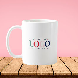 Anpassningsbar Business Company Rectangle Logotyp Kaffemugg