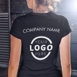 Anpassningsbar Business Corporate Logotyp Employee T Shirt<br><div class="desc">Befordra ditt företag på din t-shirt, vart du än går. Skapa din egen anpassningsbar märkt t-shirt med din egen logotyp. Utskriften kan placeras på framsidan, i fickan och baksidan. Genom att ta med sig säljfrämjande t-shirts med din logotyp på handelsevenemang och andra företagsevenemang kan du känna igen medlemmar i ditt...</div>
