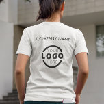 Anpassningsbar Business Corporate Logotyp Employee T Shirt<br><div class="desc">Befordra ditt företag på din t-shirt, vart du än går. Skapa din egen anpassningsbar märkt t-shirt med din egen logotyp. Utskriften kan placeras på framsidan, i fickan och baksidan. Genom att ta med sig säljfrämjande t-shirts med din logotyp på handelsevenemang och andra företagsevenemang kan du känna igen medlemmar i ditt...</div>