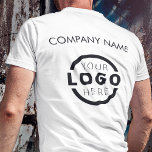 Anpassningsbar Business Corporate Logotyp Employee T Shirt<br><div class="desc">Befordra ditt företag på din t-shirt, vart du än går. Skapa din egen anpassningsbar märkt t-shirt med din egen logotyp. Utskriften kan placeras på framsidan, i fickan och baksidan. Genom att ta med sig säljfrämjande t-shirts med din logotyp på handelsevenemang och andra företagsevenemang kan du känna igen medlemmar i ditt...</div>