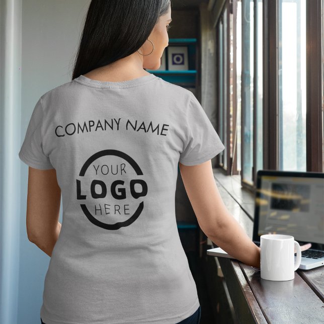 Anpassningsbar Business Corporate Logotyp Employee T Shirt (Skapare uppladdad)