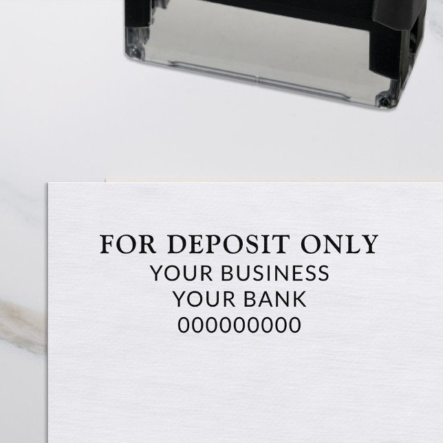 Anpassningsbar Business for DeposiOnly Bank Självfärgande Stämpel (Skapare uppladdad)