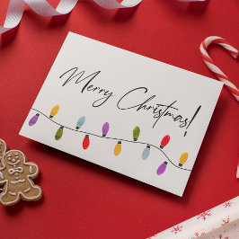 Anpassningsbar Business God jul Helgdag Ljus Helgkort