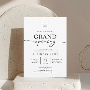 Anpassningsbar Business Grand Open Minimalist Part Inbjudningar
