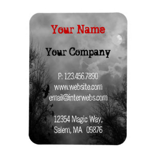 Anpassningsbar Business Grungy Haunted Himlar Magn Magnet