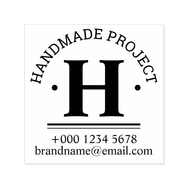 Anpassningsbar Business Handmade Self Inking Rubbe Självfärgande Stämpel (Design)