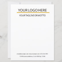 Anpassningsbar Business Letterhead-mall