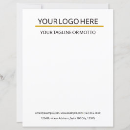 Anpassningsbar Business Letterhead-mall